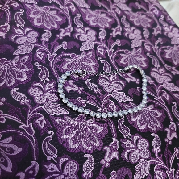 Silver Tennis Bracelet - Picture 9 of 14